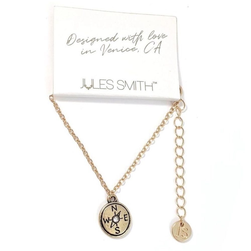 NEW Jules Smith DIRECTIONAL COMPASS GOLD BRACELET